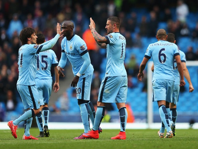 Match coronó 2014/15 Premier League #169 Aleksandar Kolarov-Manchester City
